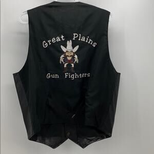 Wilsons leather moto vest Great Plains Gun Fighter sz M Biker Rocker